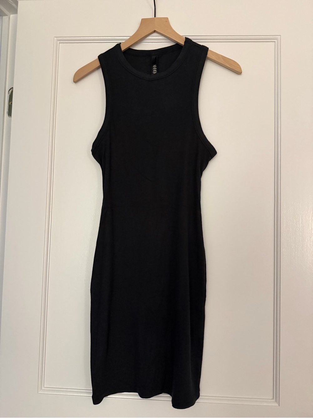 SKIMS Black Sleeveless Tank Mini Dress